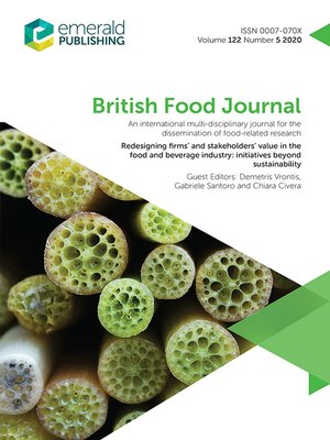 cover image of British Food Journal, Volume 122, Number 5